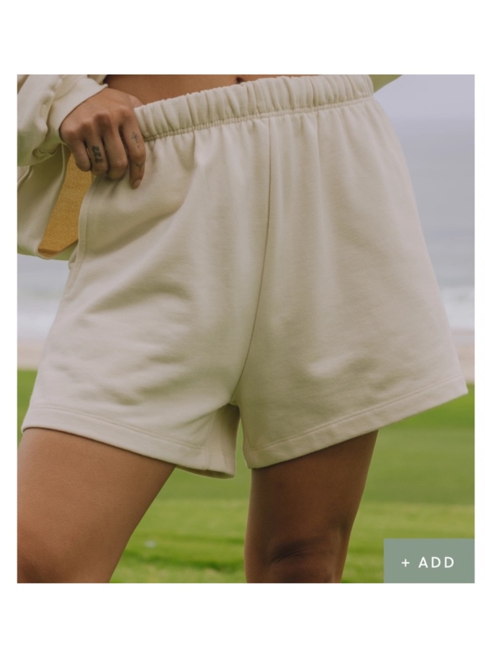 Daily Drills Cream Shorts in XS/S